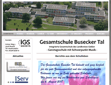 Tablet Screenshot of igs-buseck.de